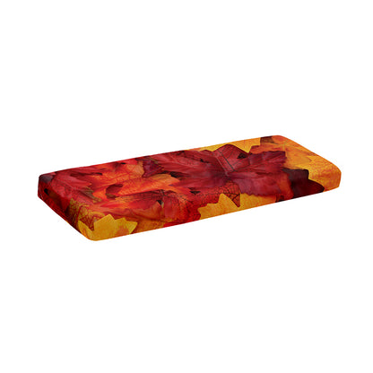 Autumn Maple Leaf Print Piano Keyboard Cover