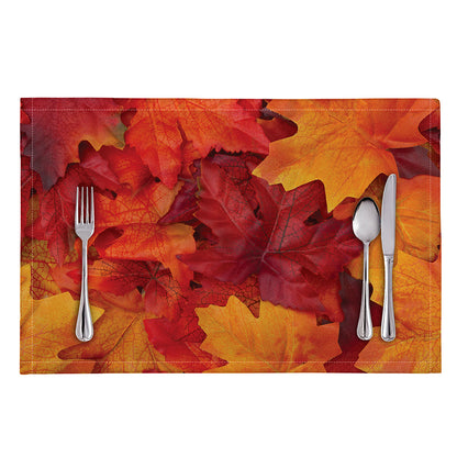 Autumn Maple Leaf Print Placemat