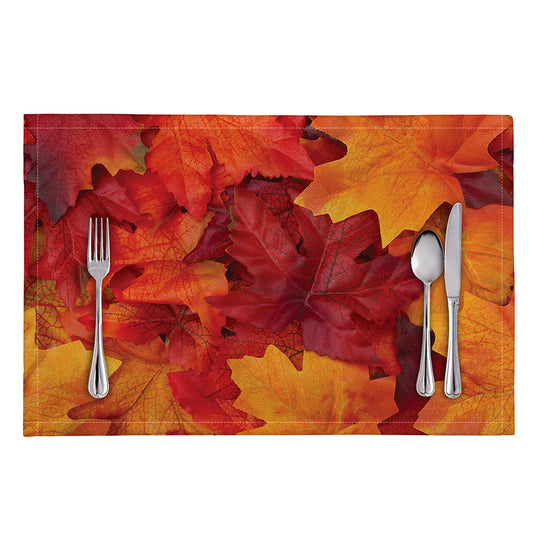 Autumn Maple Leaf Print Placemat