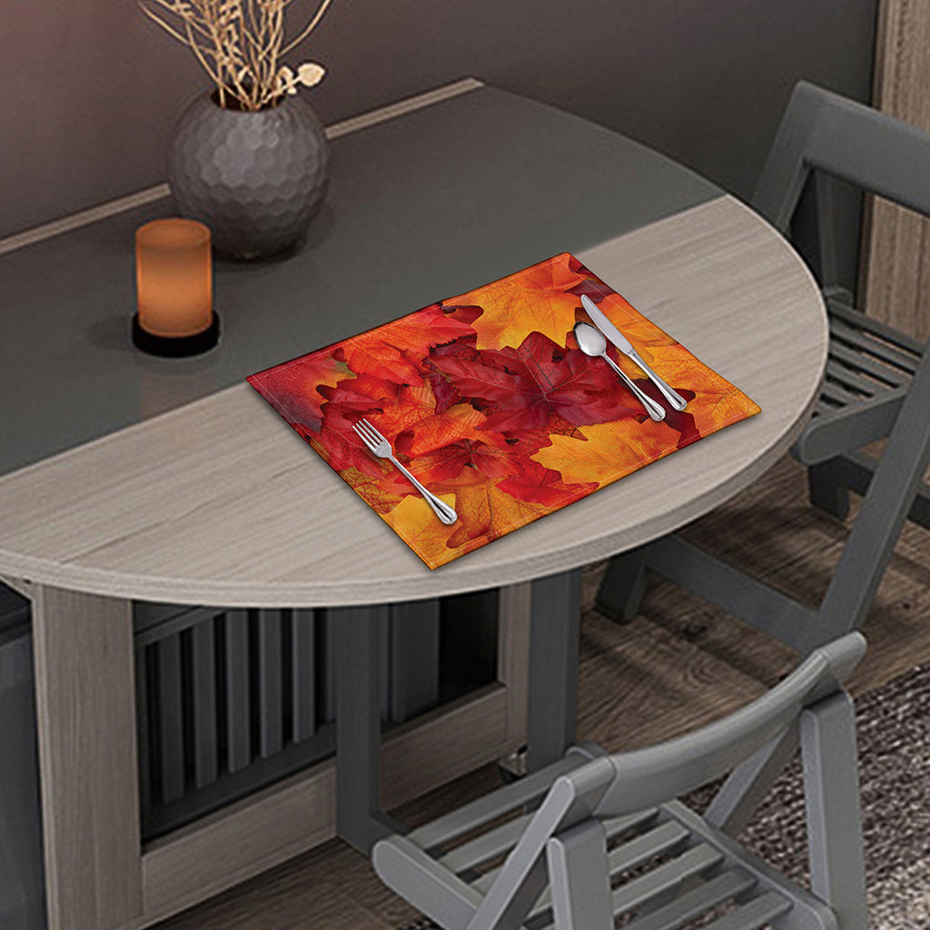 Autumn Maple Leaf Print Placemat