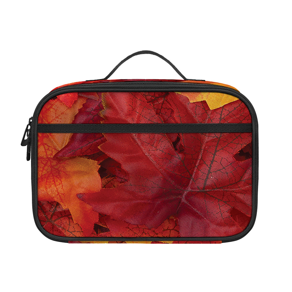 Autumn Maple Leaf Print Portable Lunch Bag