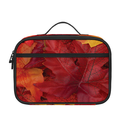 Autumn Maple Leaf Print Portable Lunch Bag