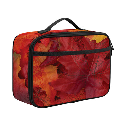 Autumn Maple Leaf Print Portable Lunch Bag