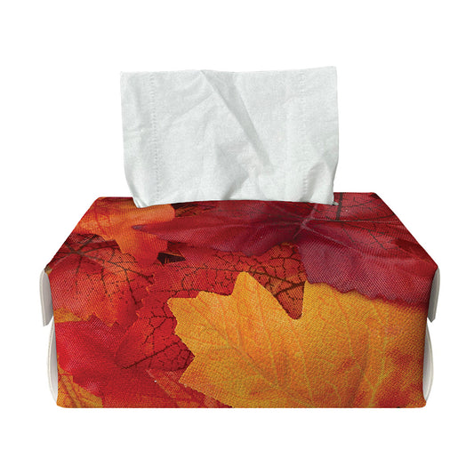 Autumn Maple Leaf Print Rectangle Tissue Box Cover