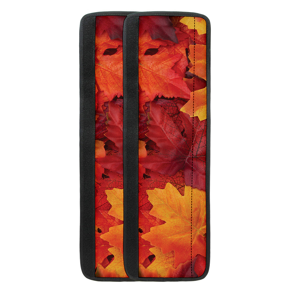 Autumn Maple Leaf Print Refrigerator Handle Covers