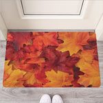 Autumn Maple Leaf Print Rubber Doormat