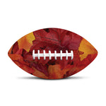 Autumn Maple Leaf Print Rugby Ball