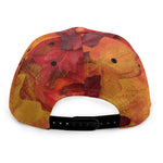 Autumn Maple Leaf Print Snapback Cap