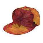 Autumn Maple Leaf Print Snapback Cap