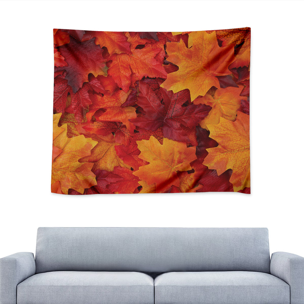 Autumn Maple Leaf Print Tapestry