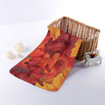 Autumn Maple Leaf Print Towel