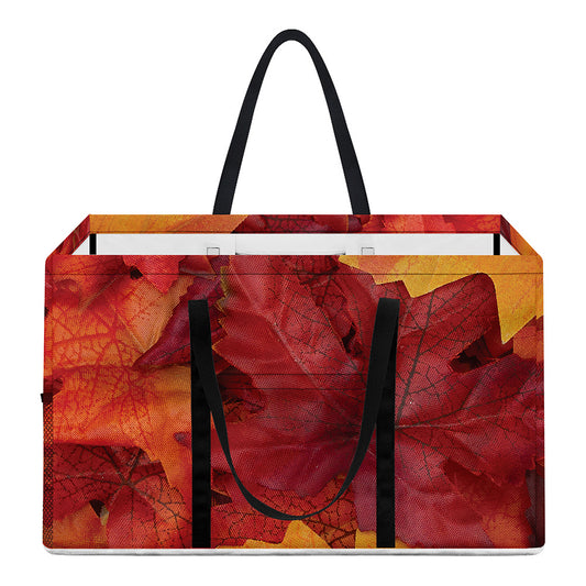 Autumn Maple Leaf Print Utility Tote Bag