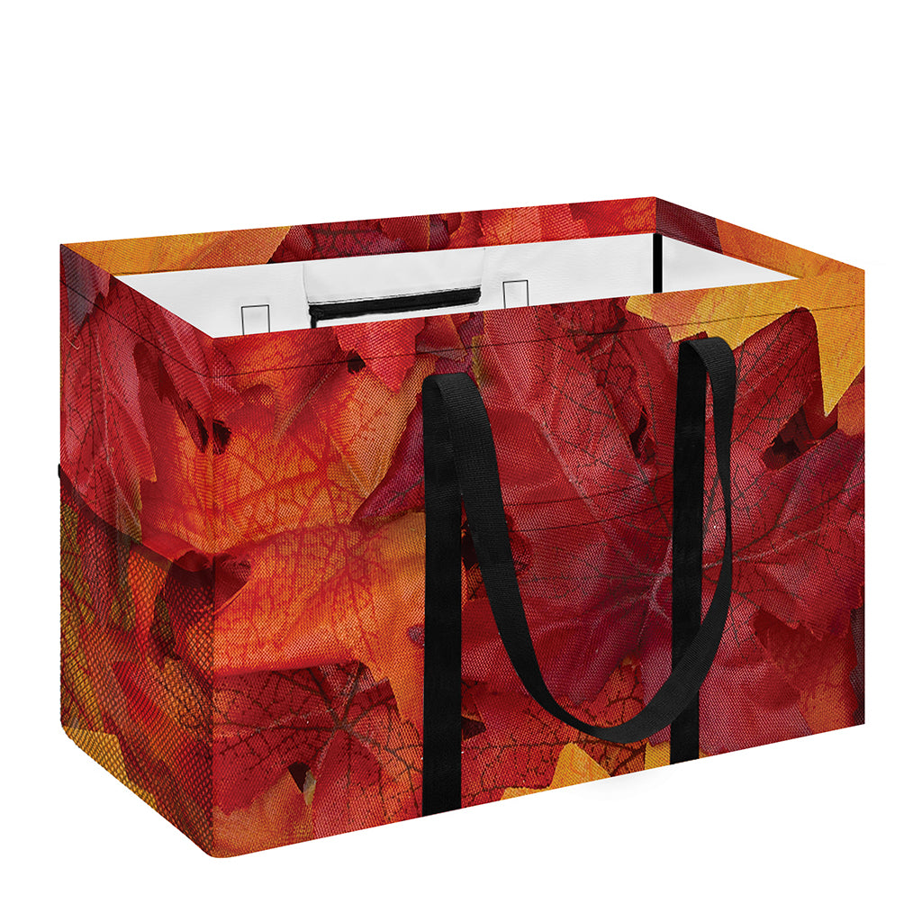 Autumn Maple Leaf Print Utility Tote Bag