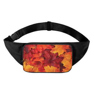 Autumn Maple Leaf Print Waist Bag