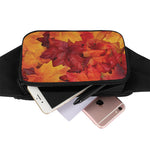 Autumn Maple Leaf Print Waist Bag