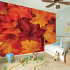 Autumn Maple Leaf Print Wall Sticker