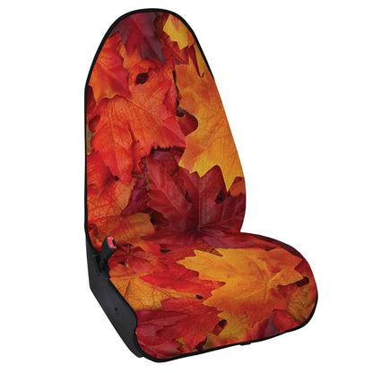 Autumn Maple Leaf Print Waterproof Car Seat Cover