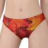 Autumn Maple Leaf Print Women's Panties