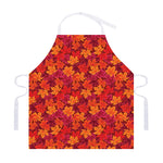 Autumn Maple Leaves Pattern Print Adjustable Apron