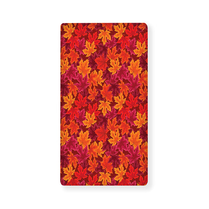 Autumn Maple Leaves Pattern Print Baby Crib Sheet