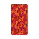Autumn Maple Leaves Pattern Print Baby Crib Sheet