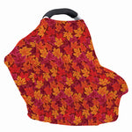 Autumn Maple Leaves Pattern Print Baby Seat Cover