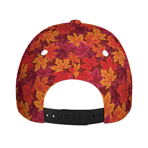 Autumn Maple Leaves Pattern Print Baseball Cap