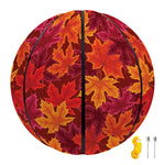 Autumn Maple Leaves Pattern Print Basketball