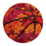 Autumn Maple Leaves Pattern Print Basketball