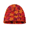 Autumn Maple Leaves Pattern Print Beanie
