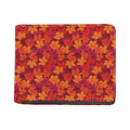 Autumn Maple Leaves Pattern Print Bifold Wallet