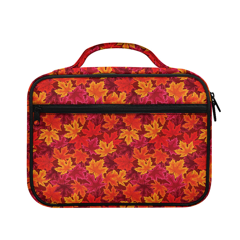 Autumn Maple Leaves Pattern Print Briefcase Bible Bag