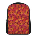 Autumn Maple Leaves Pattern Print Casual Backpack