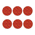 Autumn Maple Leaves Pattern Print Coaster Set