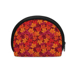 Autumn Maple Leaves Pattern Print Coin Purse