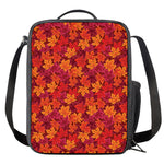 Autumn Maple Leaves Pattern Print Crossbody Lunch Bag