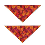 Autumn Maple Leaves Pattern Print Dog Bandana