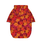 Autumn Maple Leaves Pattern Print Dog Zip Up Hoodie