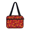 Autumn Maple Leaves Pattern Print Double Strap Bible Bag