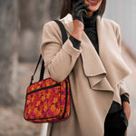 Autumn Maple Leaves Pattern Print Double Strap Bible Bag