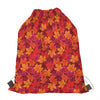 Autumn Maple Leaves Pattern Print Drawstring Bag