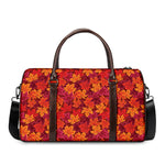 Autumn Maple Leaves Pattern Print Duffle Bag