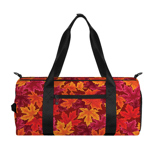 Autumn Maple Leaves Pattern Print Gym Bag