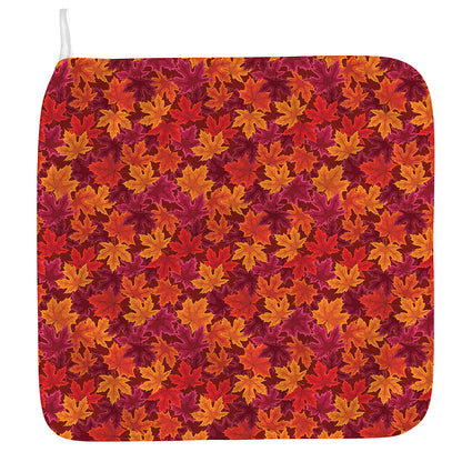 Autumn Maple Leaves Pattern Print Hand Towel