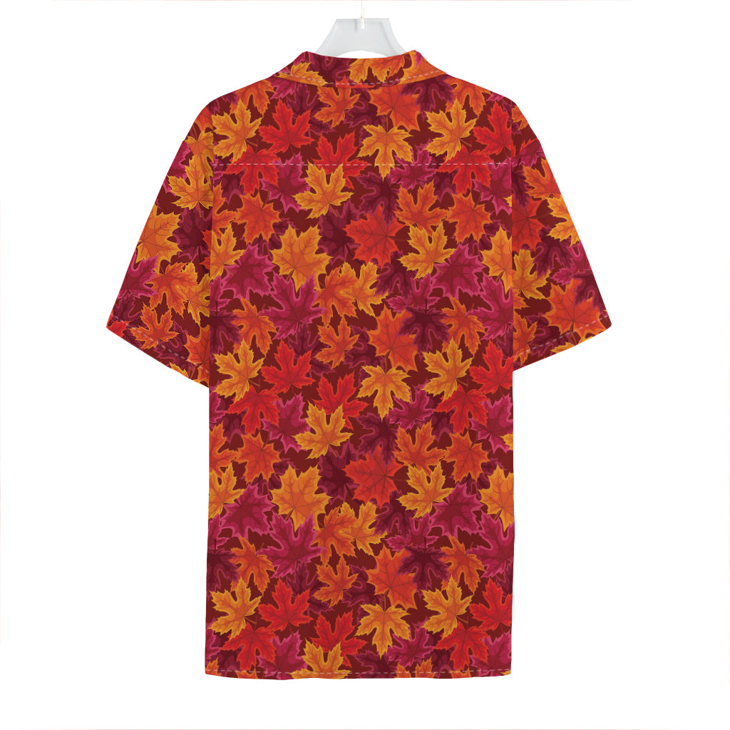 Autumn Maple Leaves Pattern Print Hawaiian Shirt