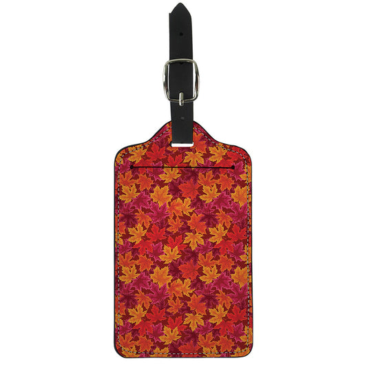 Autumn Maple Leaves Pattern Print Luggage Tag