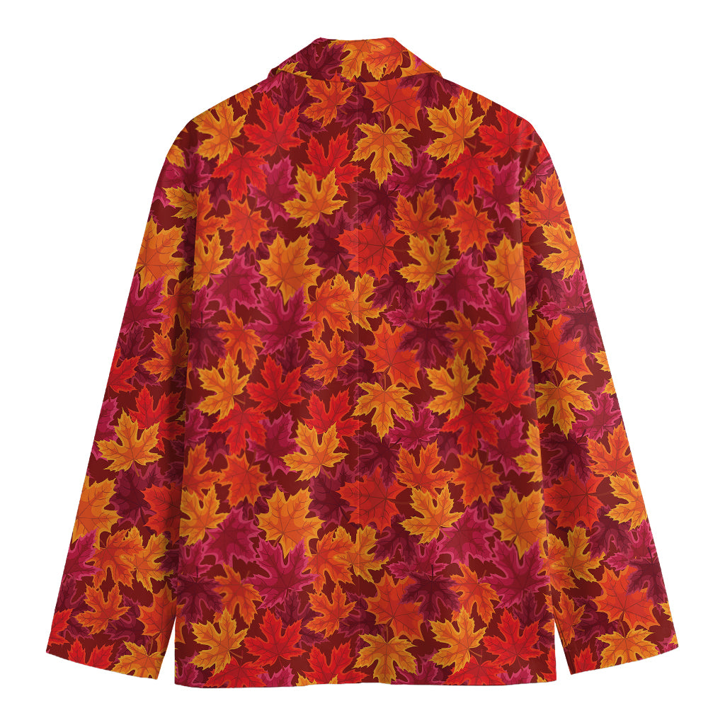 Autumn Maple Leaves Pattern Print Men's Blazer