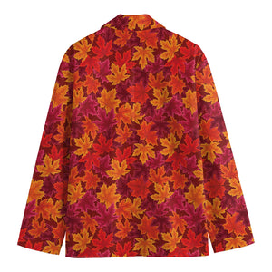 Autumn Maple Leaves Pattern Print Men's Blazer