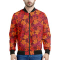 Autumn Maple Leaves Pattern Print Men's Bomber Jacket