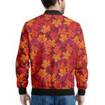 Autumn Maple Leaves Pattern Print Men's Bomber Jacket